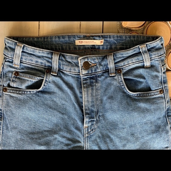 Levi’s jeans Style 721 vintage High rise Skinny - Picture 3 of 8
